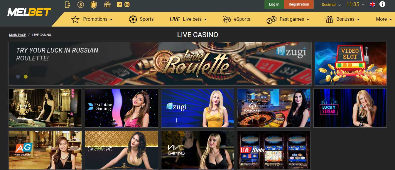 Melbet casino